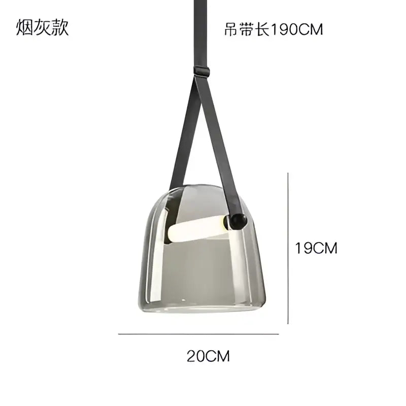 Modern gray & white decorbites glass chandelier living room light
