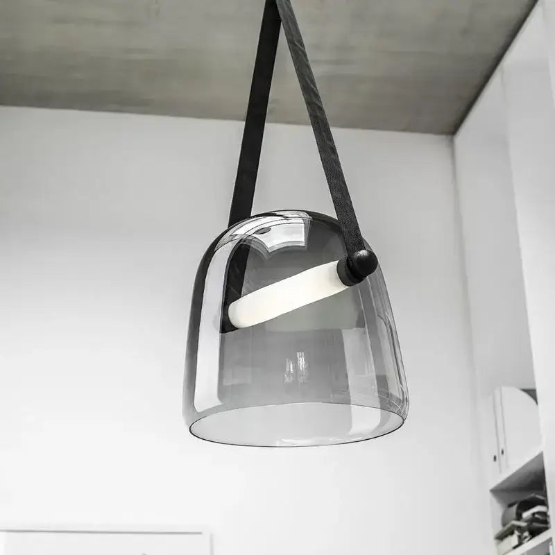 Modern gray & white decorbites glass chandelier living room light