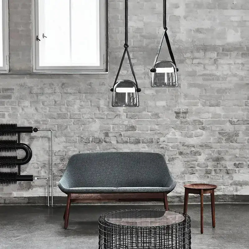 Modern gray & white decorbites glass chandelier living room light
