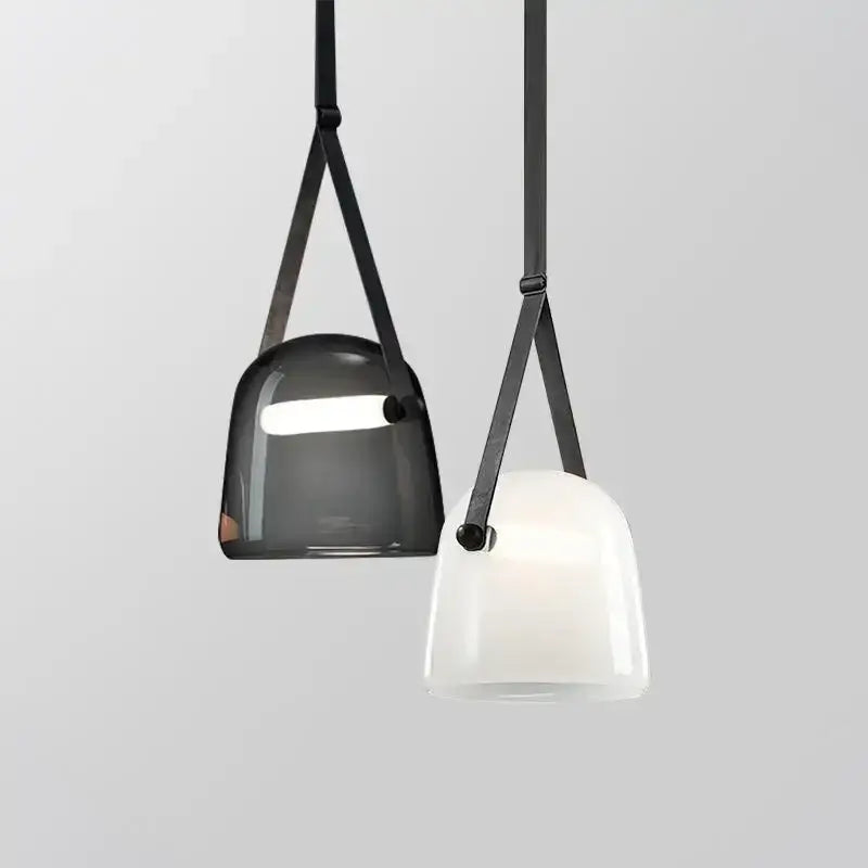Modern gray & white decorbites glass chandelier living room light