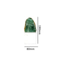 Modern green agate crystal stone bookends living room decor