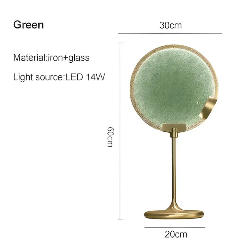 Modern green textured glass brass pendant light dining room set