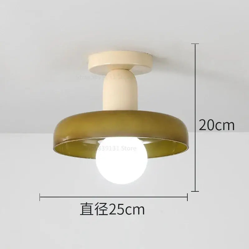 Modern green & white colorful glass pendant lights dining room