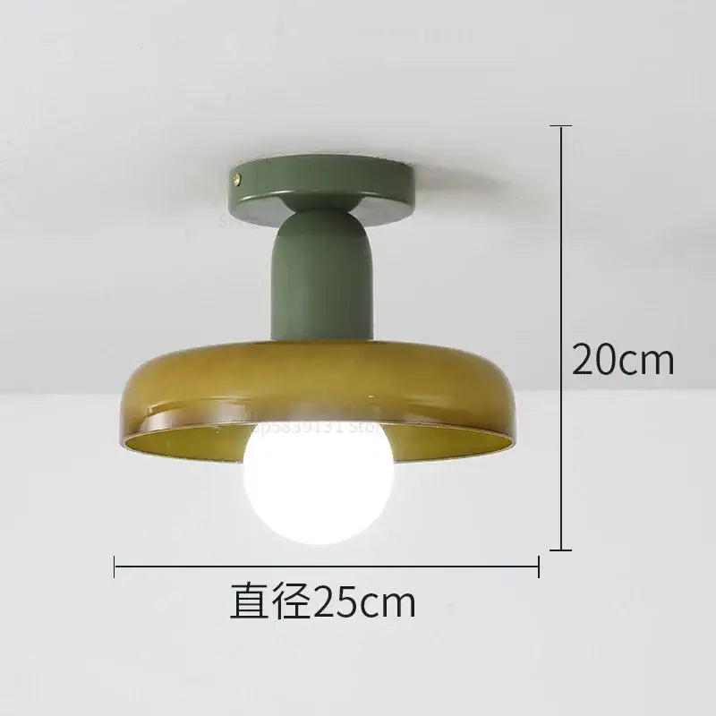 Modern green & white colorful glass pendant lights dining room