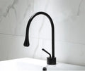 Modern gun grey brass basin faucet kitchen swivel water crane