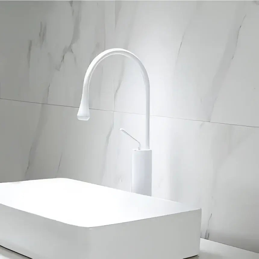 Modern gun grey brass basin faucet kitchen swivel water crane