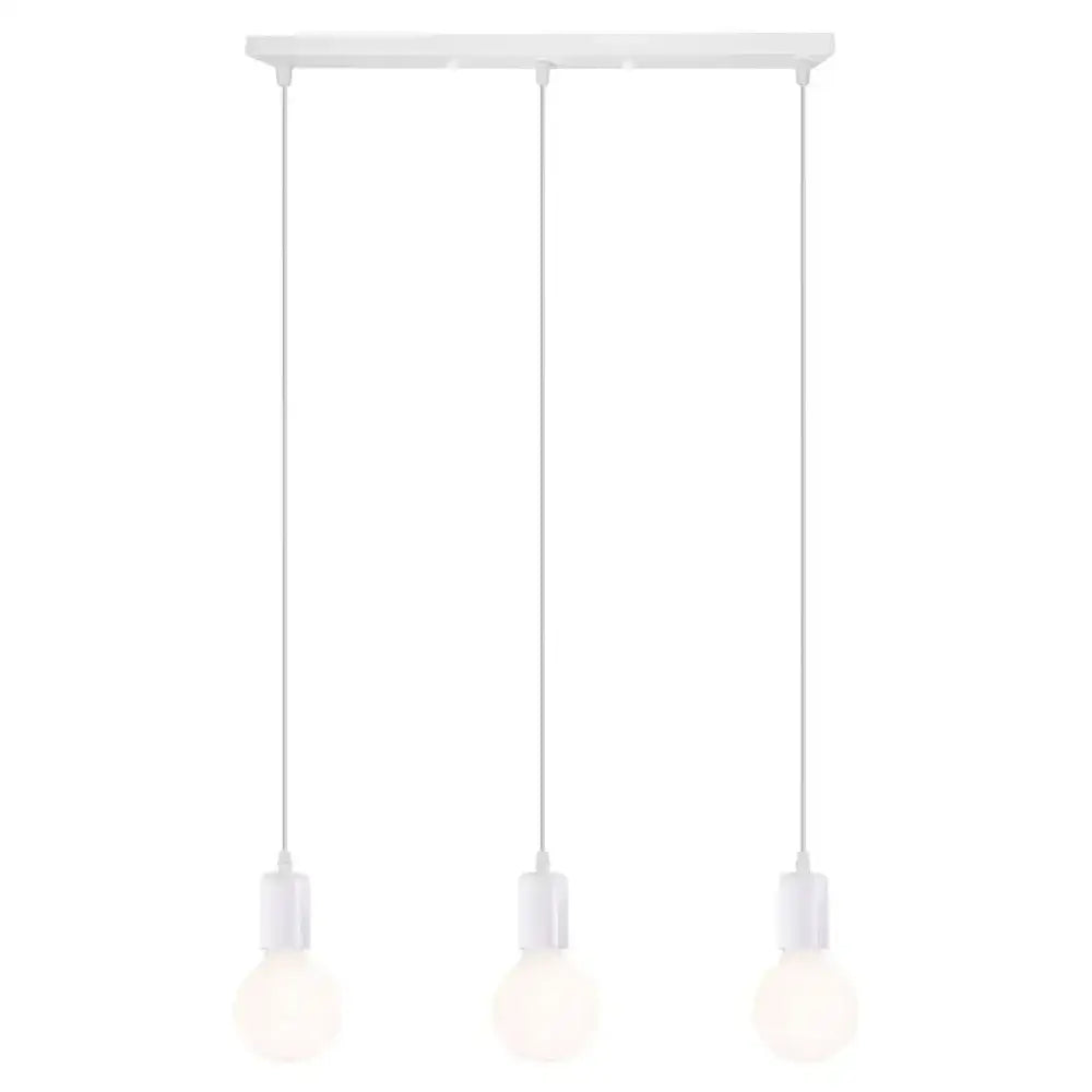 Modern industrial black cage pendant light dining room