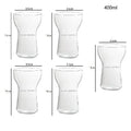 Modern insulated glass drink cup set kitchen juice tumbler