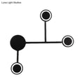 Modern led black wall sconce coat rack bedroom warm white hook