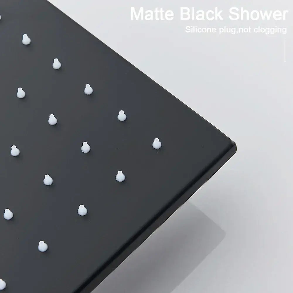 Modern led rainfall shower head – bathroom color changing luxury