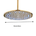 Modern led round gold shower head bathroom crystal droplet design