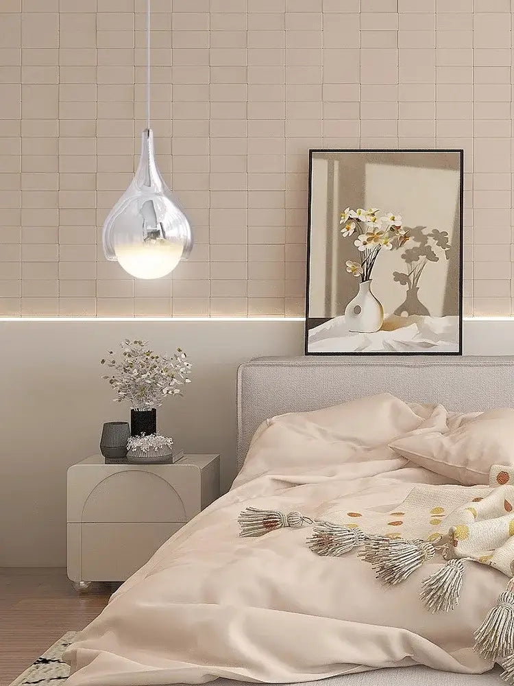 Modern led water droplet ceiling chandelier dining room light