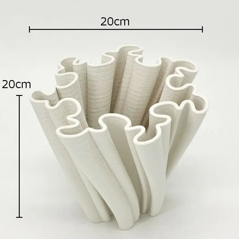 Modern light blue bud shape ceramic vase living room coral decor
