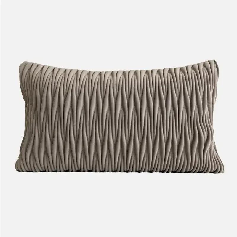 Modern light coffee patchwork pillow covers living room decor