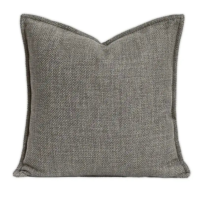 Modern light coffee patchwork pillow covers living room decor