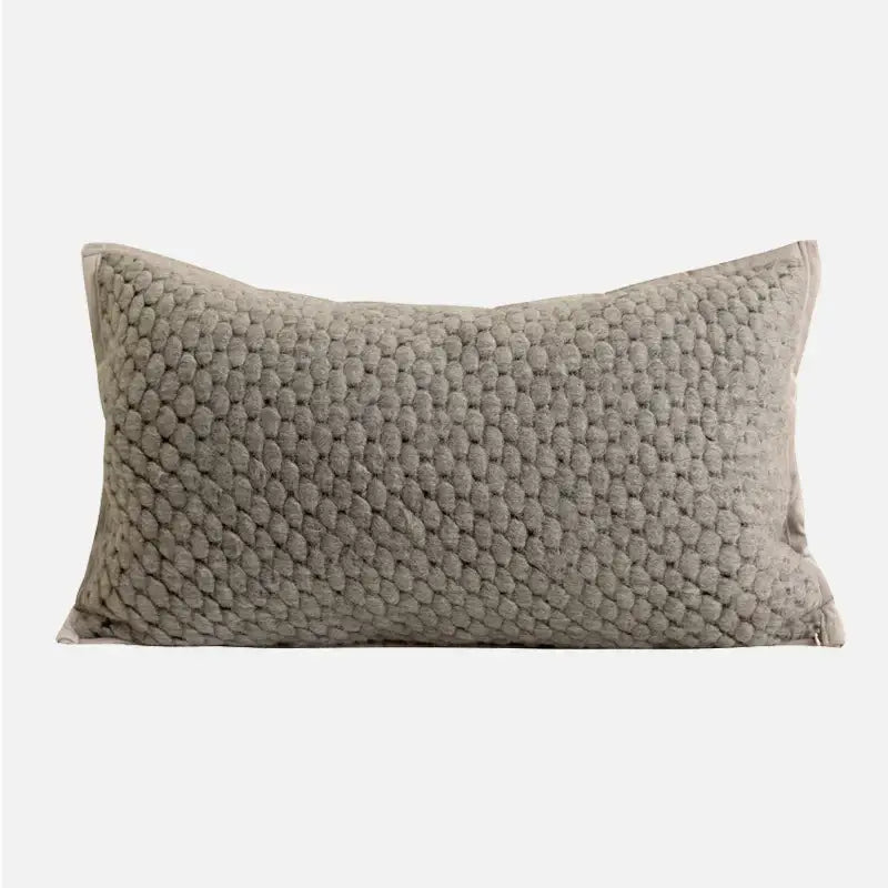 Modern light grey coffee texture cushion covers living room decor