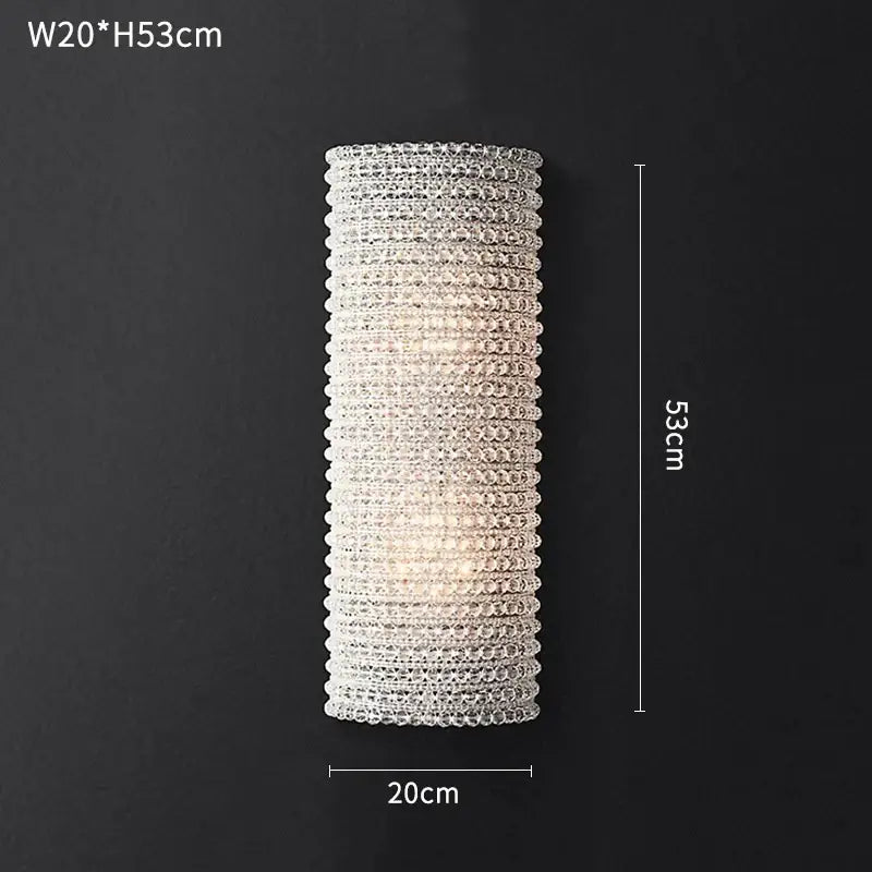 Modern luxury crystal circle chandelier living room pendant light
