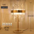 Modern luxury crystal gold floor lamp for living room