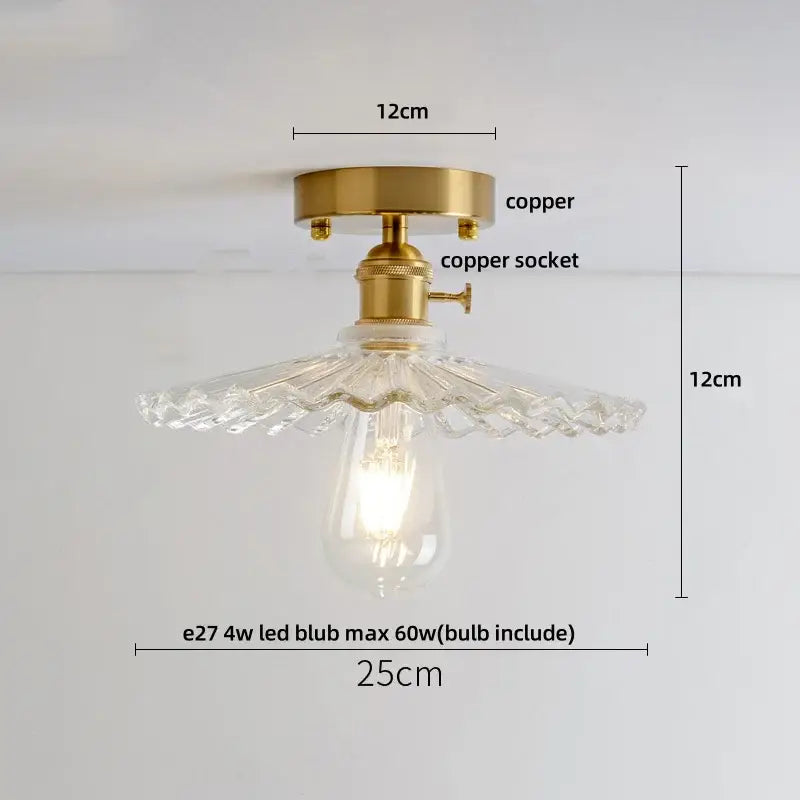Modern luxury decorbites crystal glass ceiling lamp living room light