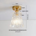 Modern luxury decorbites crystal glass ceiling lamp living room light