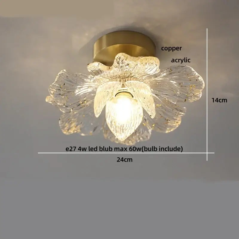 Modern luxury decorbites crystal glass ceiling lamp living room light