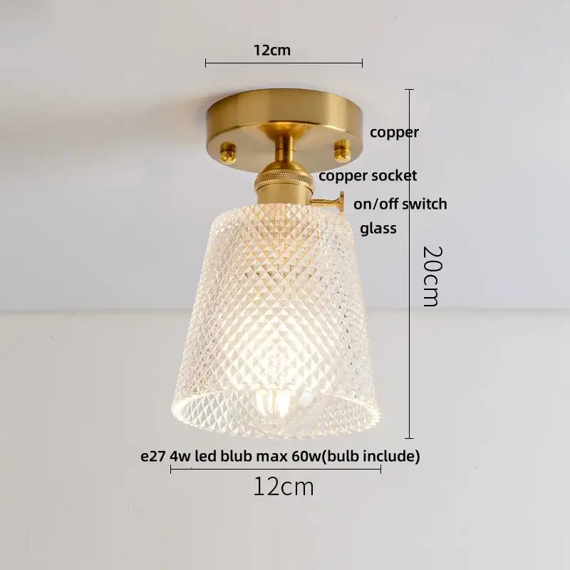 Modern luxury decorbites crystal glass ceiling lamp living room light