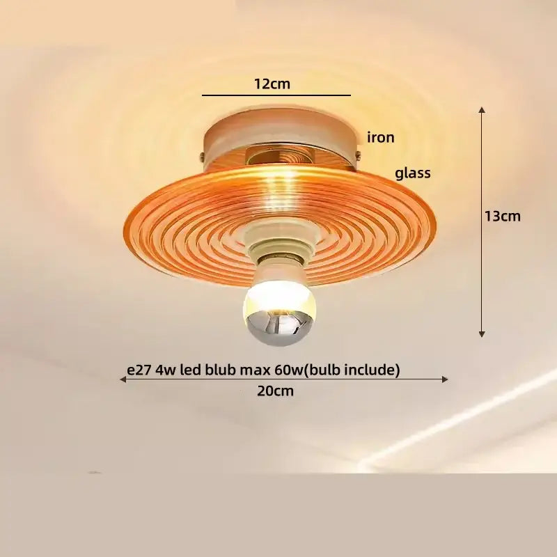 Modern luxury decorbites crystal glass ceiling lamp living room light