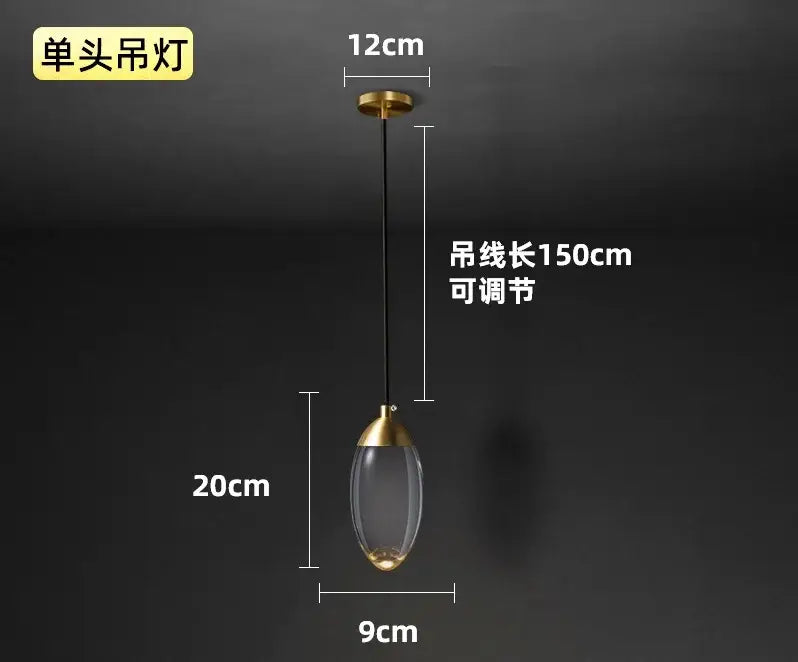Modern luxury gold crystal led wall light bedroom sconce
