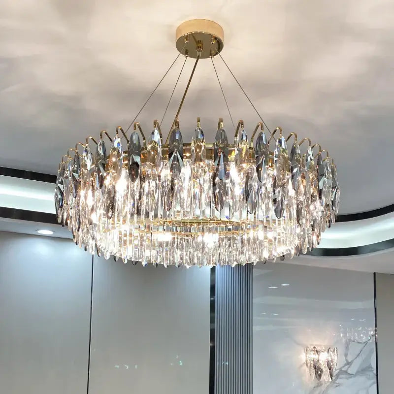 Modern luxury gold decorbites crystal atmosphere chandelier dining room