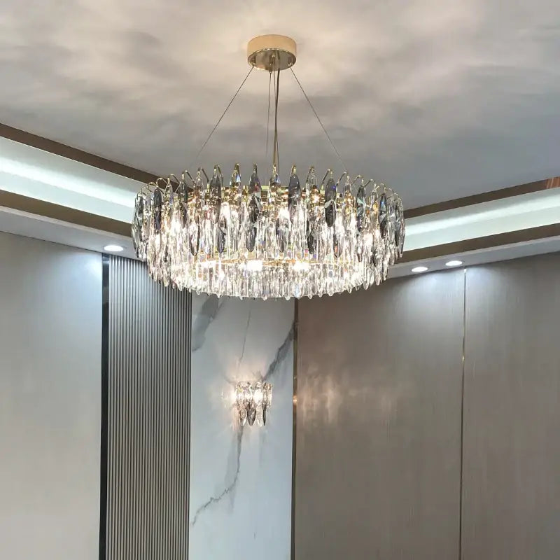 Modern luxury gold decorbites crystal atmosphere chandelier dining room