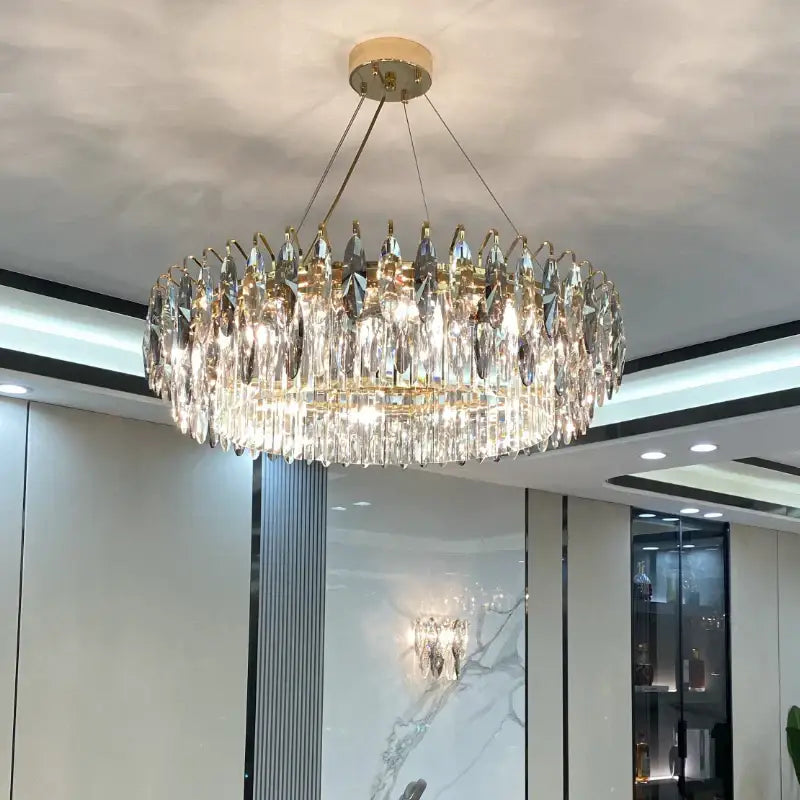 Modern luxury gold decorbites crystal atmosphere chandelier dining room