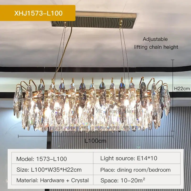 Modern luxury gold decorbites crystal atmosphere chandelier dining room