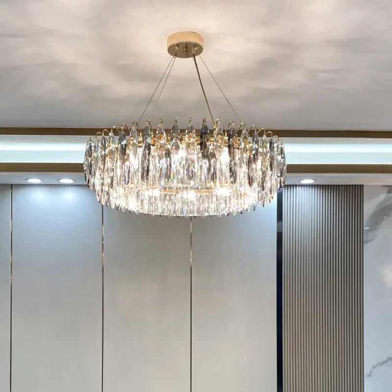Modern luxury gold decorbites crystal atmosphere chandelier dining room