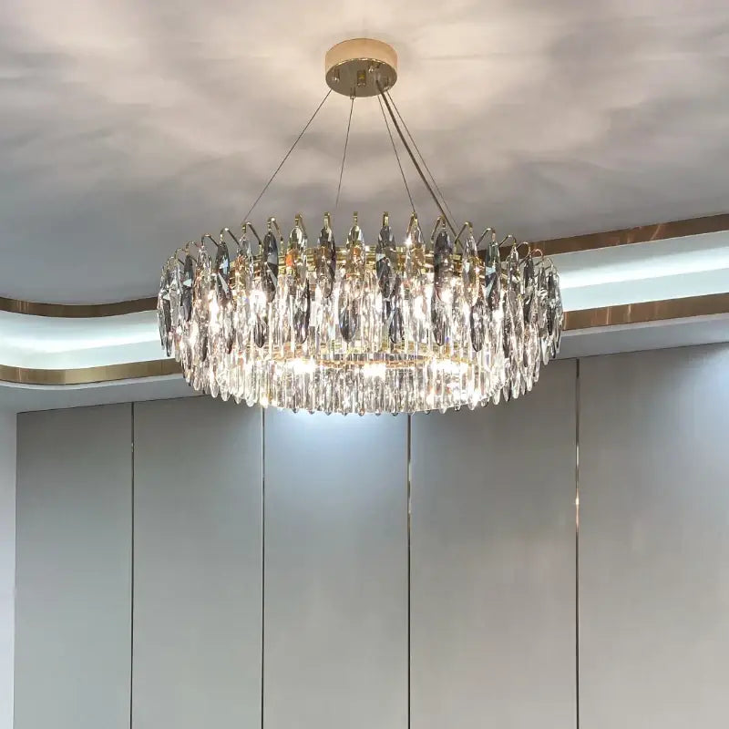 Modern luxury gold decorbites crystal atmosphere chandelier dining room