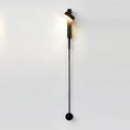 Modern marble and black rotation led wall lamp bedroom light fixture