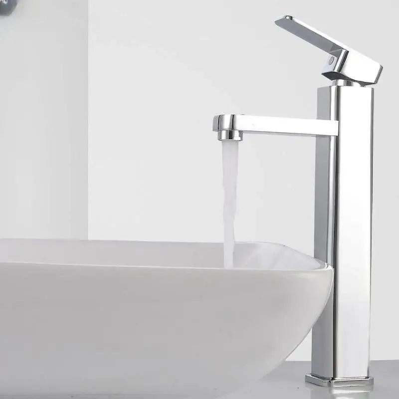 Modern matte black basin faucet bathroom hot cold mixer