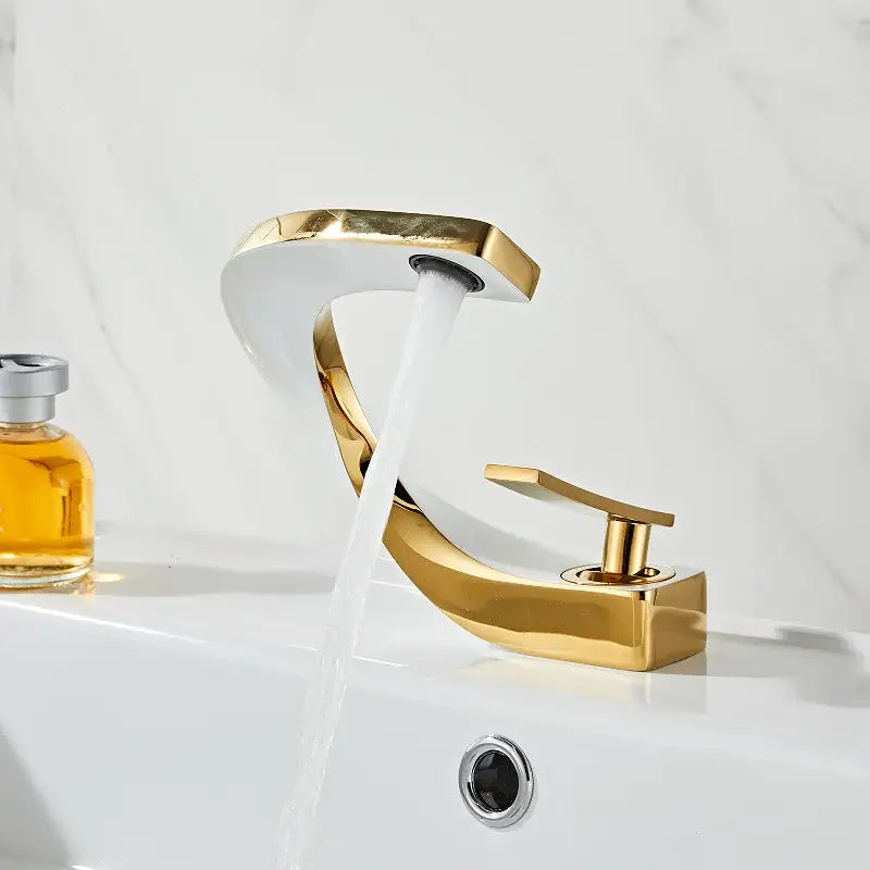 Modern matte black basin faucet bathroom hot cold mixer tap