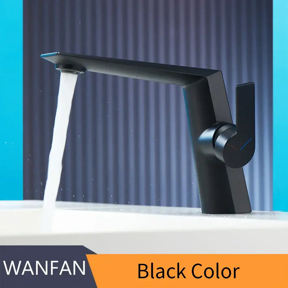 Modern matte black basin faucet bathroom single handle mixer tap