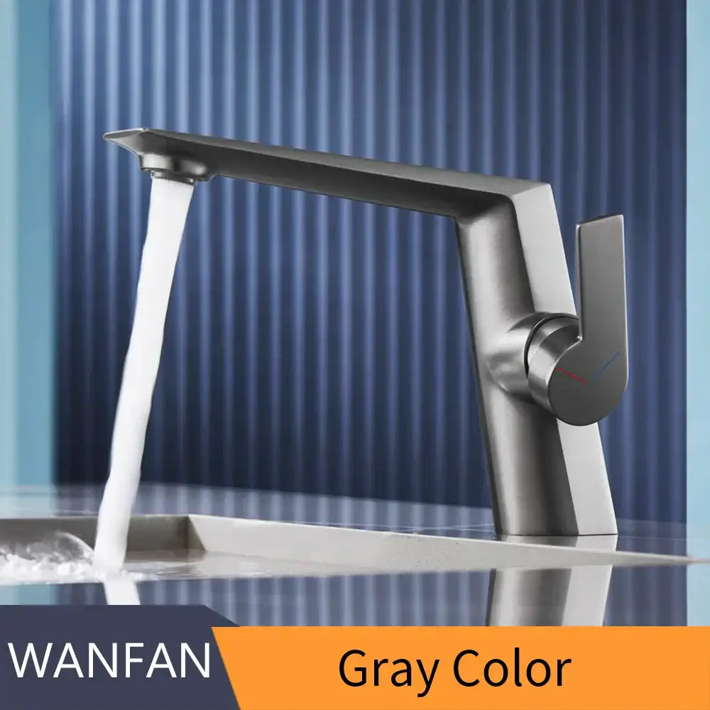 Modern matte black basin faucet bathroom single handle mixer tap