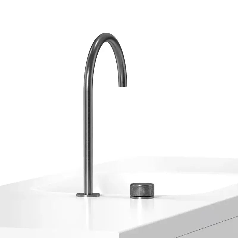 Modern matte black basin faucet brushed bathroom sink tap