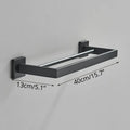 Modern matte black bathroom accessories set – bathroom towel rack