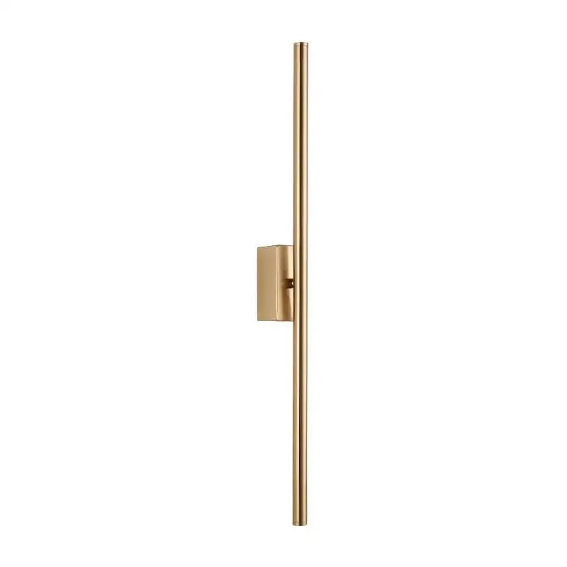 Modern matte black & brass gold led wall light bedroom sconce