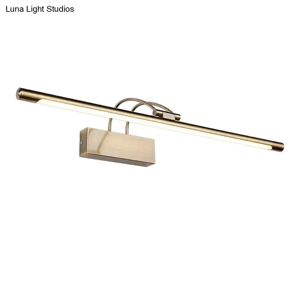 Modern matte black led wall light bathroom vanity sconce