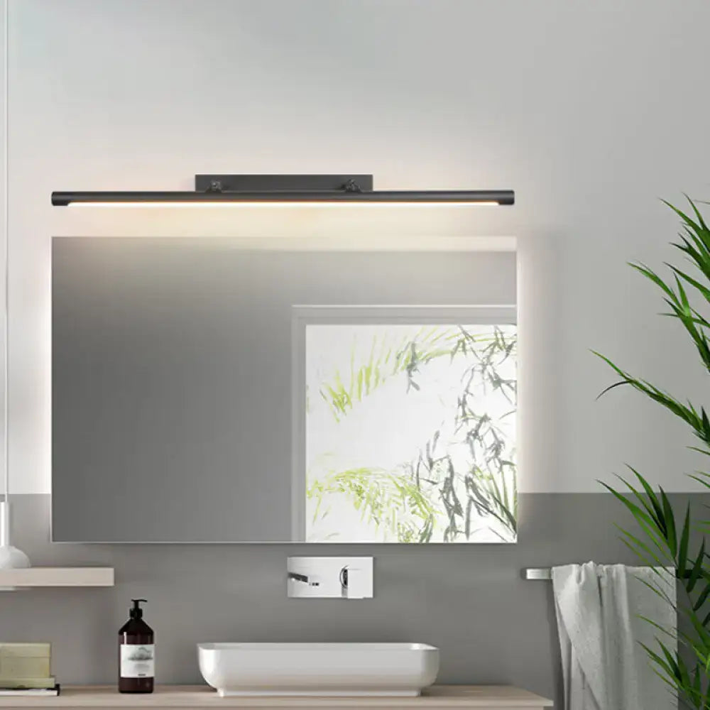 Modern matte black led wall light – restroom vanity 110v-120v