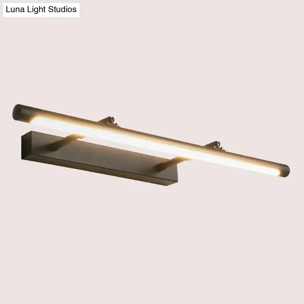 Modern matte black led wall light – restroom vanity 110v-120v
