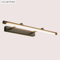Modern matte black led wall light – restroom vanity 110v-120v