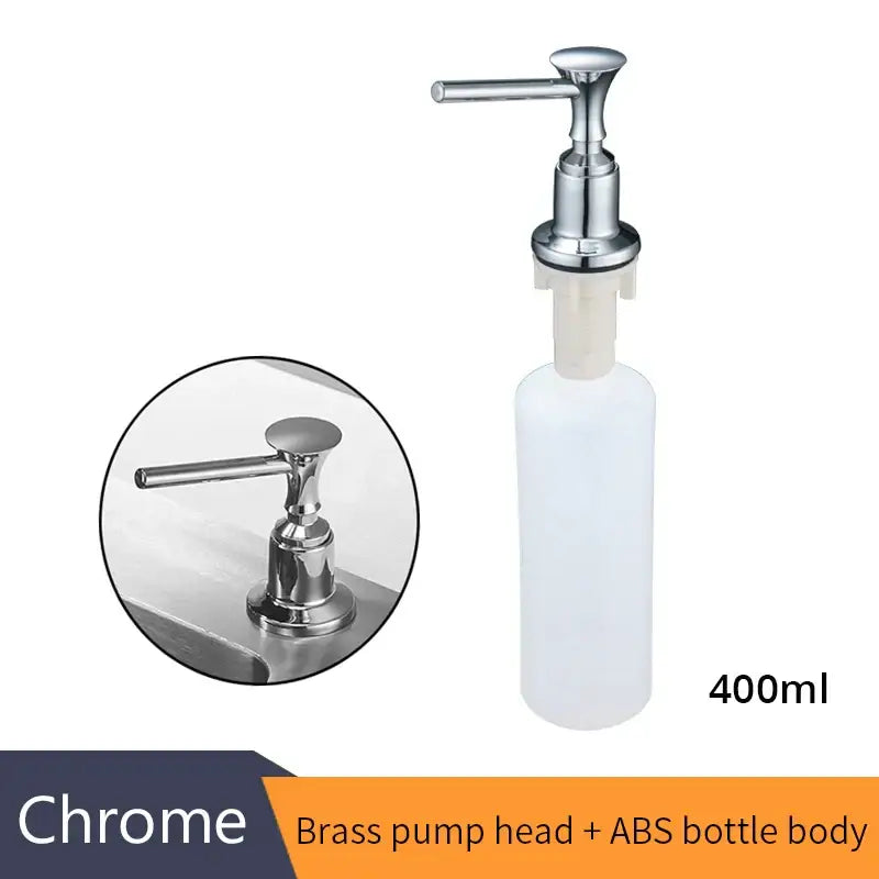 Modern matte black liquid soap dispenser kitchen lever handle