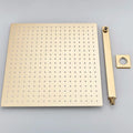 Modern matte black luxury rain shower head with wall arm bathroom
