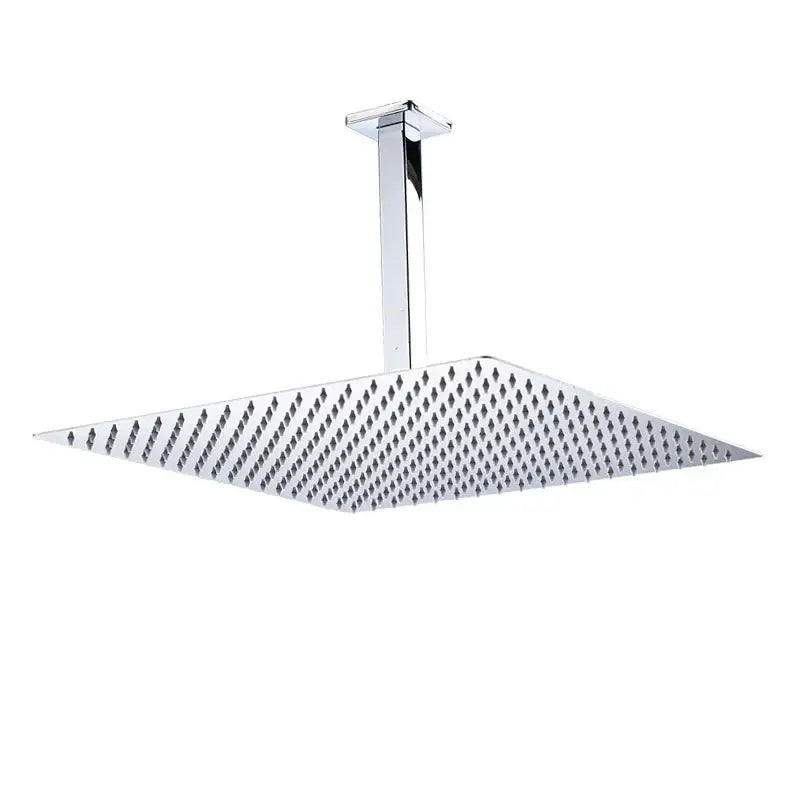 Modern matte black luxury rain shower head with wall arm bathroom