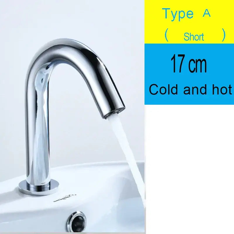 Modern matte black sensor faucet bathroom automatic basin tap
